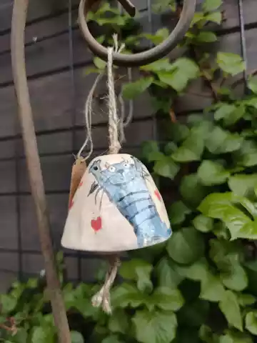 Dzwonek ceramiczny ręcznie malowany