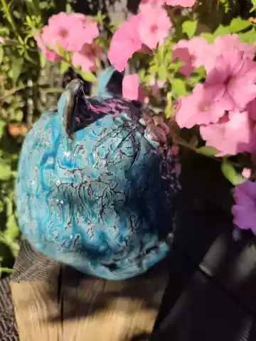 Skarbonka ceramiczna gruby kotek