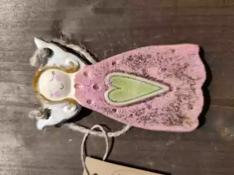 anioł ceramiczny