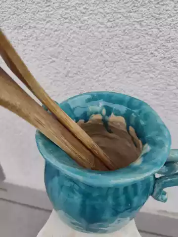 dzbanek ceramiczny na łyżki
