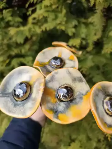 kwiaty ceramiczne 5 szt