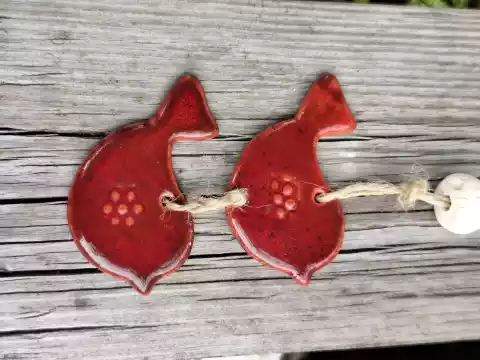 Ptaszki ceramiczne zawieszka