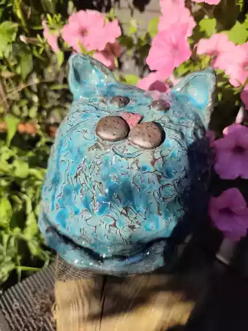 Skarbonka ceramiczna gruby kotek