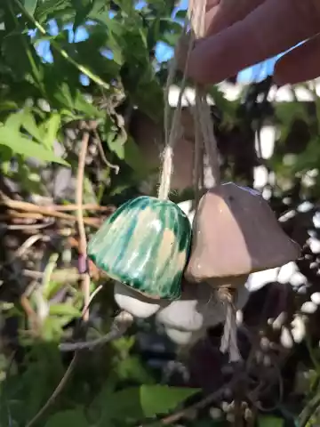 zestaw 3 dzwonków ceramicznych