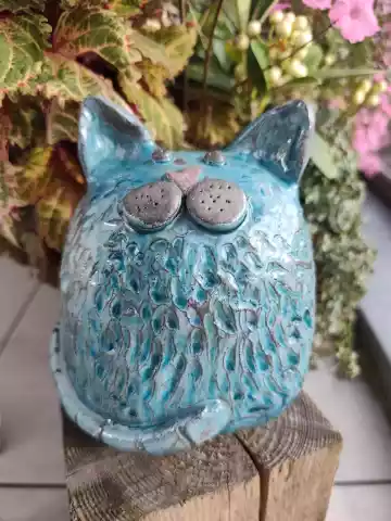 Skarbonka ceramiczna kot 2