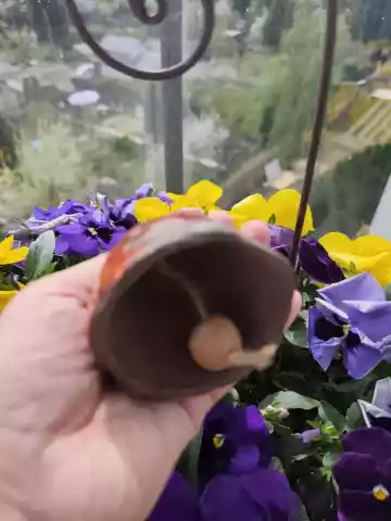 dzwonek ceramiczny biedronka