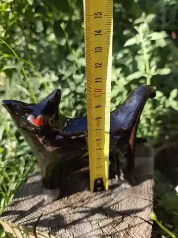 Kot czarny ceramiczny mały