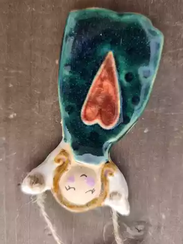 Anioł ceramiczny mała zawieszka