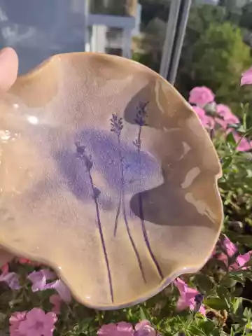 Miseczka ceramiczna z lawendą