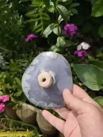 Kwiat ceramiczny malachit