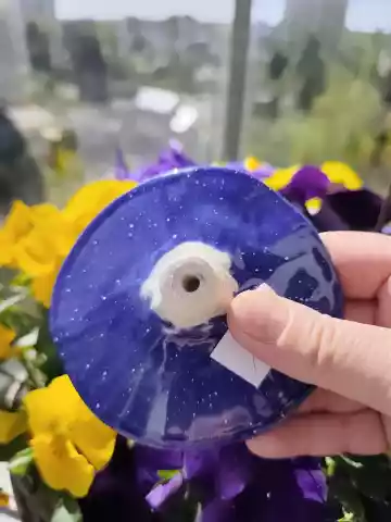 Kwiaty ceramiczne 2szt na drewnianych kijkach