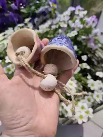 dzwonki ceramiczne 2 szt