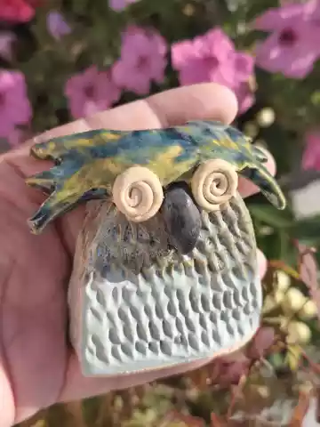 sowa ceramiczna