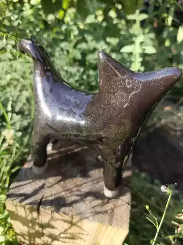 Czarny kot ceramiczny duży