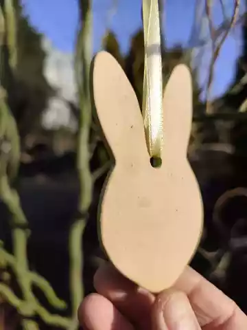 królik ceramiczny zawieszka