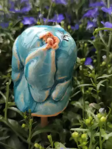 Figurka zajączek ceramiczny