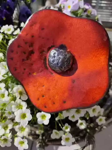 kwiat ceramiczny poidło