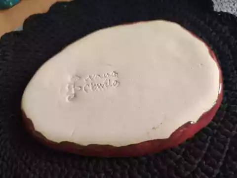 Talerz ceramiczny we wzory