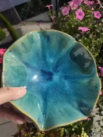 Miseczka ceramiczna turkusowa