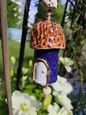 domek dzwonek ceramiczny