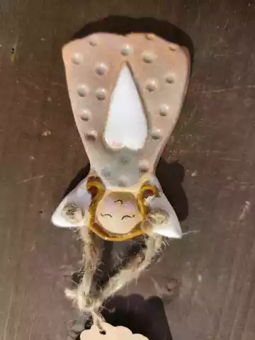 Anioł ceramiczny mała zawieszka