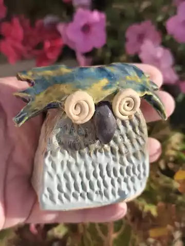 Sowa ceramiczna