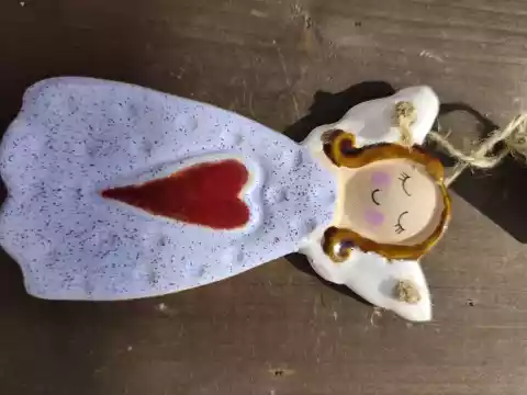 Anioł ceramiczny uroczy