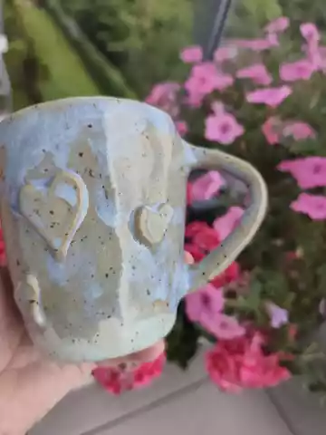 kubek ceramiczny z sercem