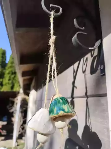 zestaw 3 dzwonków ceramicznych
