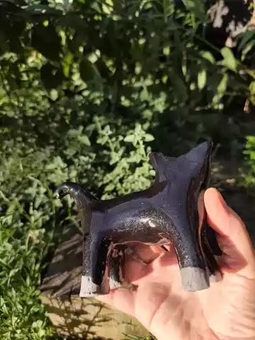 Kot czarny ceramiczny mały