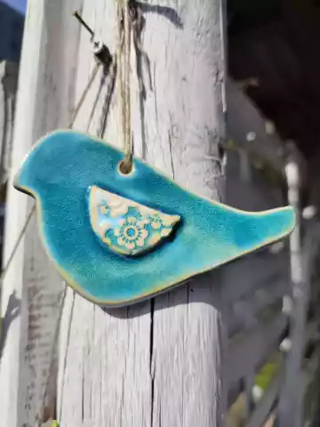 ptaszek ceramiczny zawieszka
