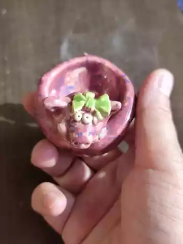Świnka ceramiczna na biżuterię