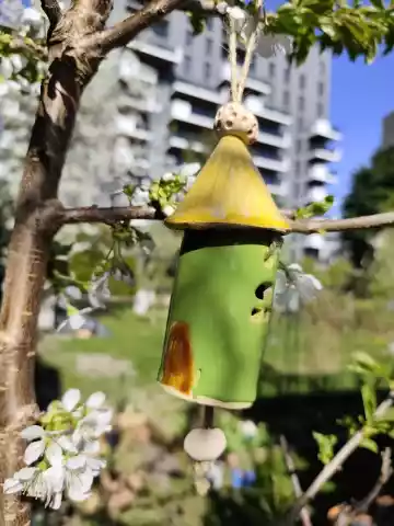 domek dzwonek ceramiczny