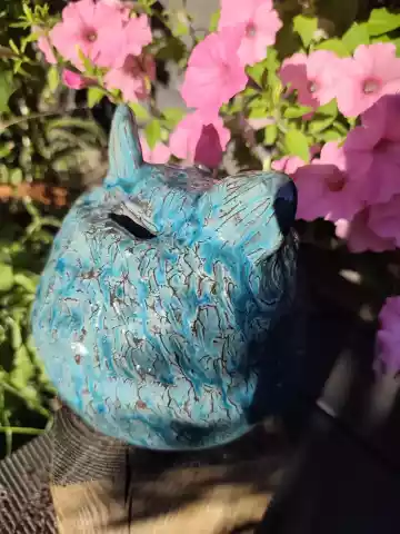 Skarbonka ceramiczna gruby kotek