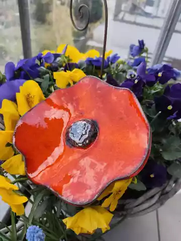 kwiat ceramiczny