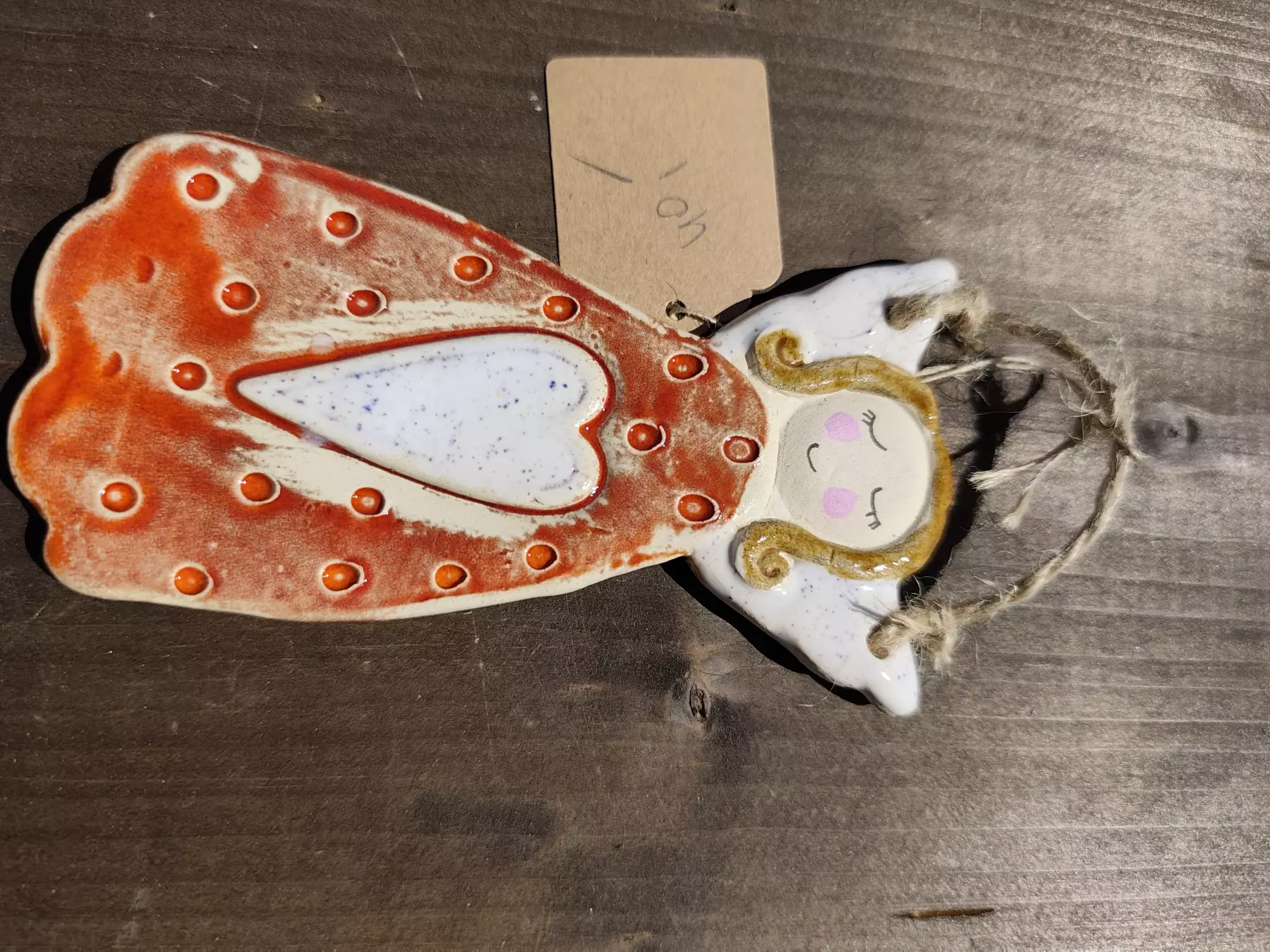anioł ceramiczny