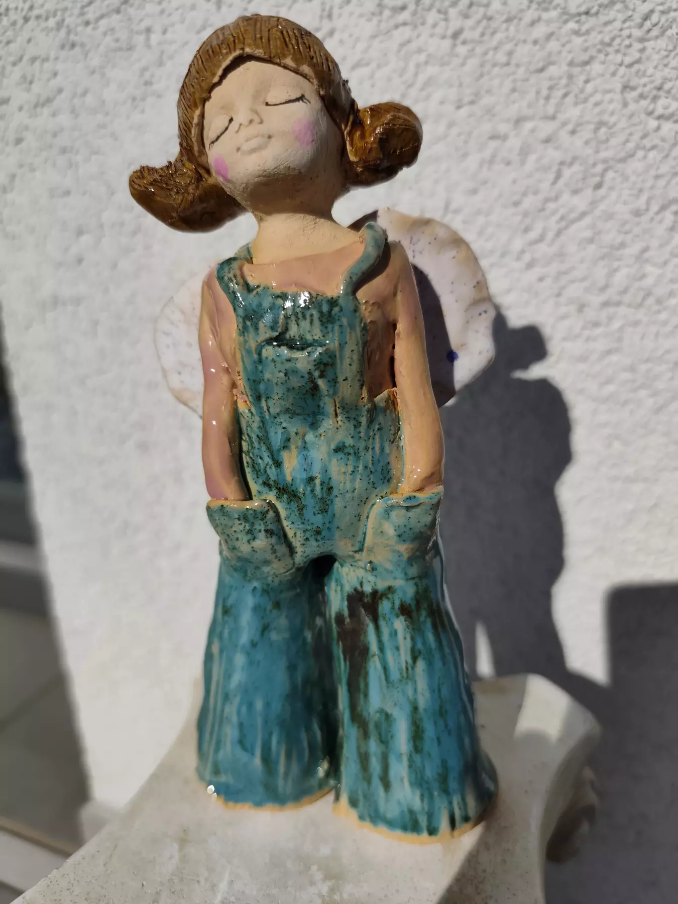 anioł ceramiczny