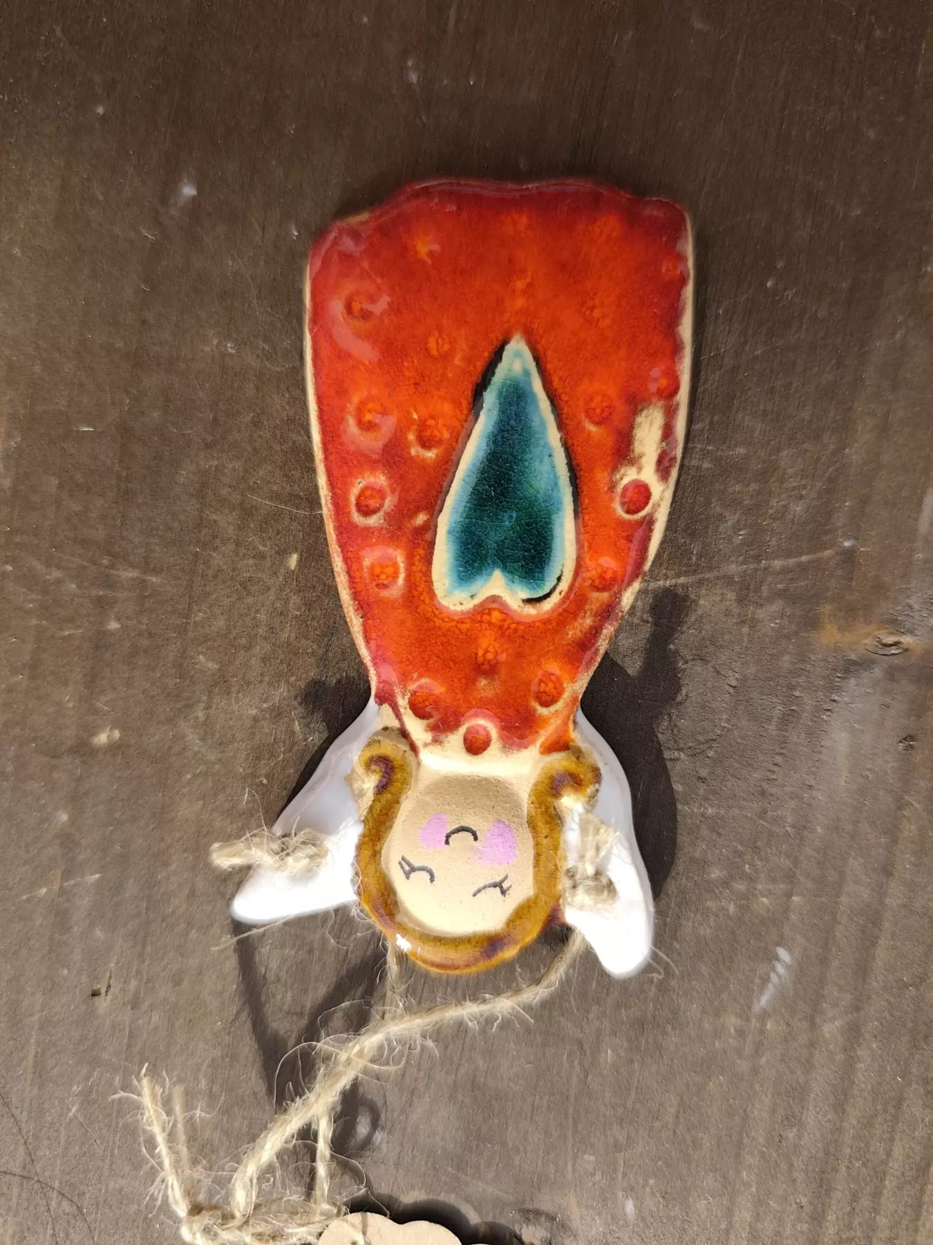Anioł ceramiczny mała zawieszka