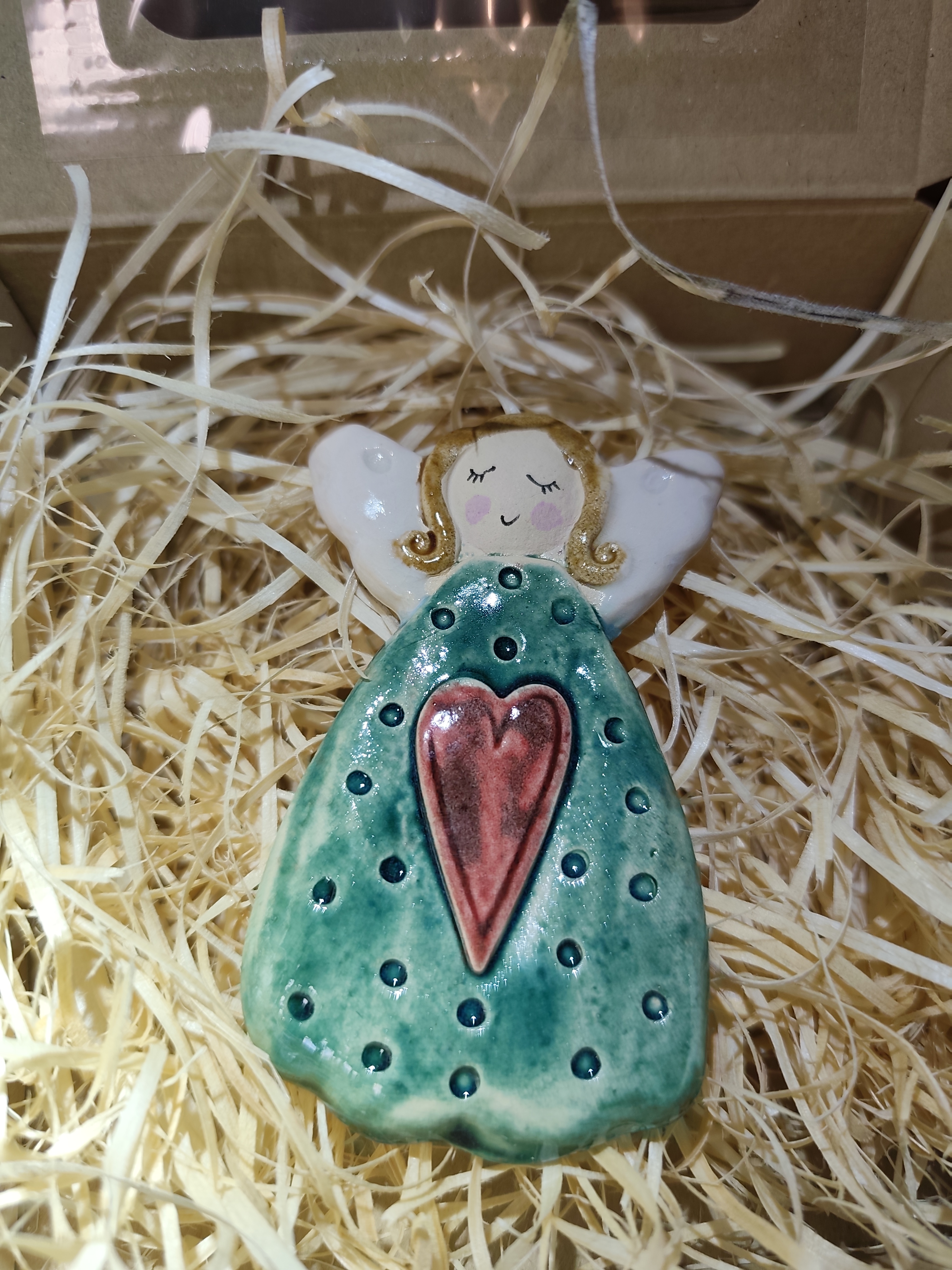 anioł  ceramiczny magnes