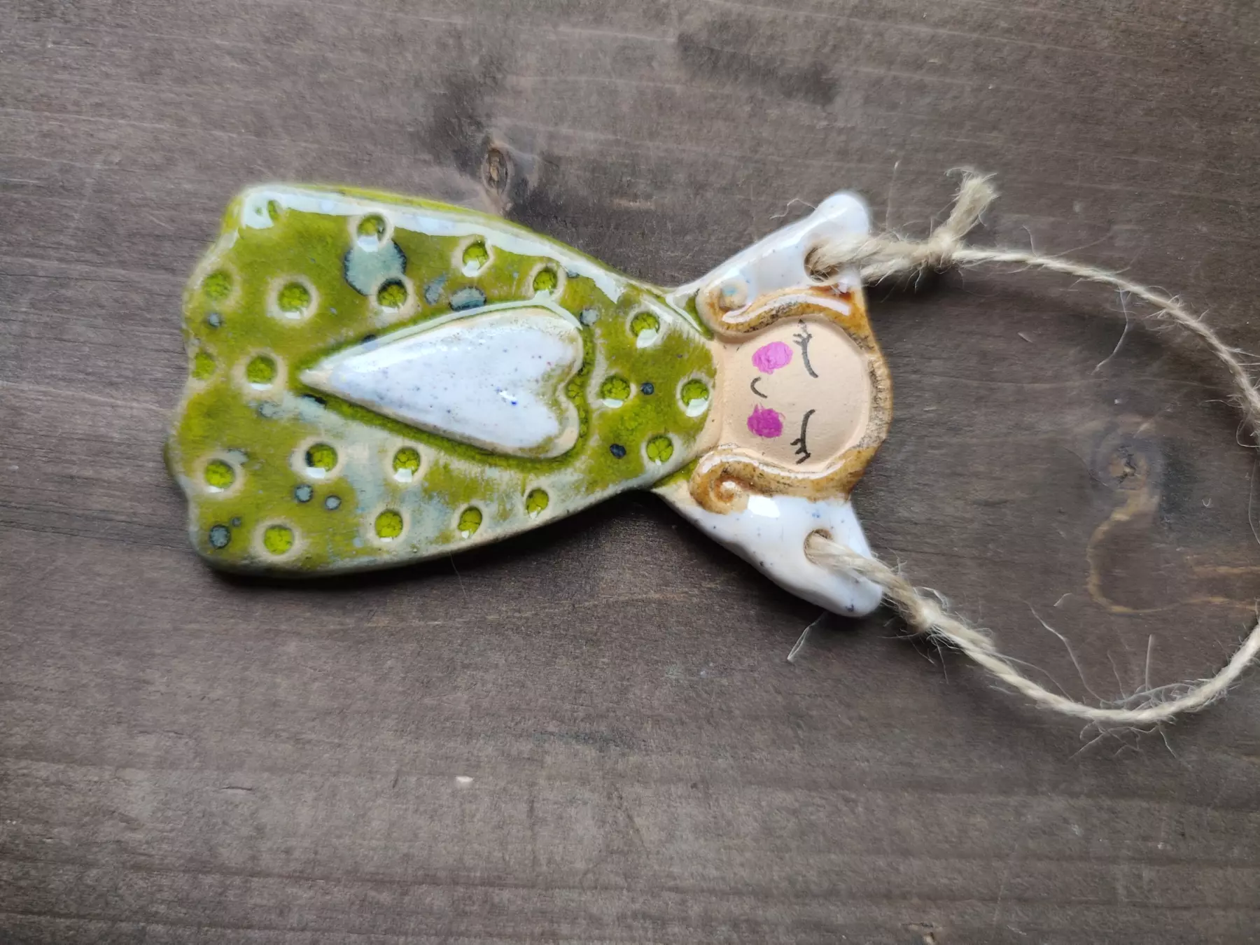 aniołek ceramiczny