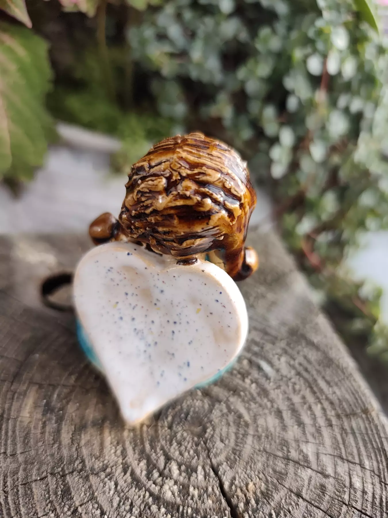 Aniołek ceramiczny w turkusowej sukience