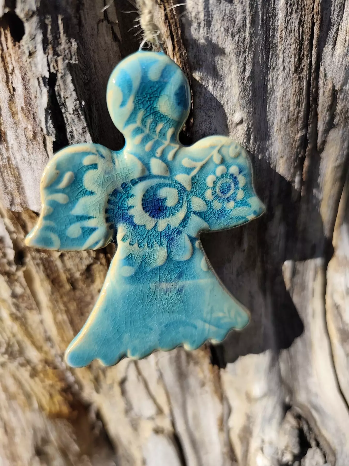 aniołek ceramiczny zawieszka