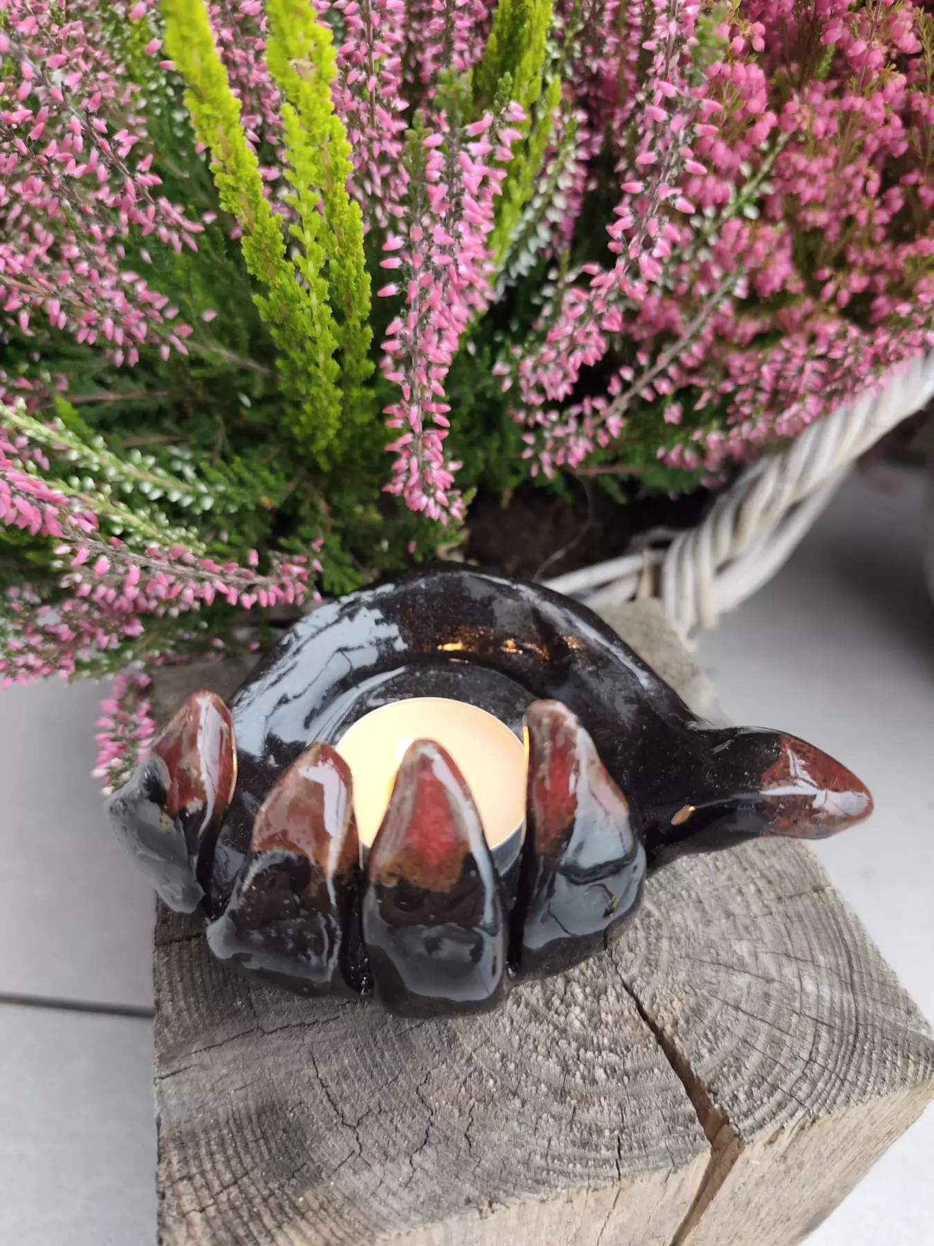 Dłoń ceramiczna Halloween podstawek pod świecę