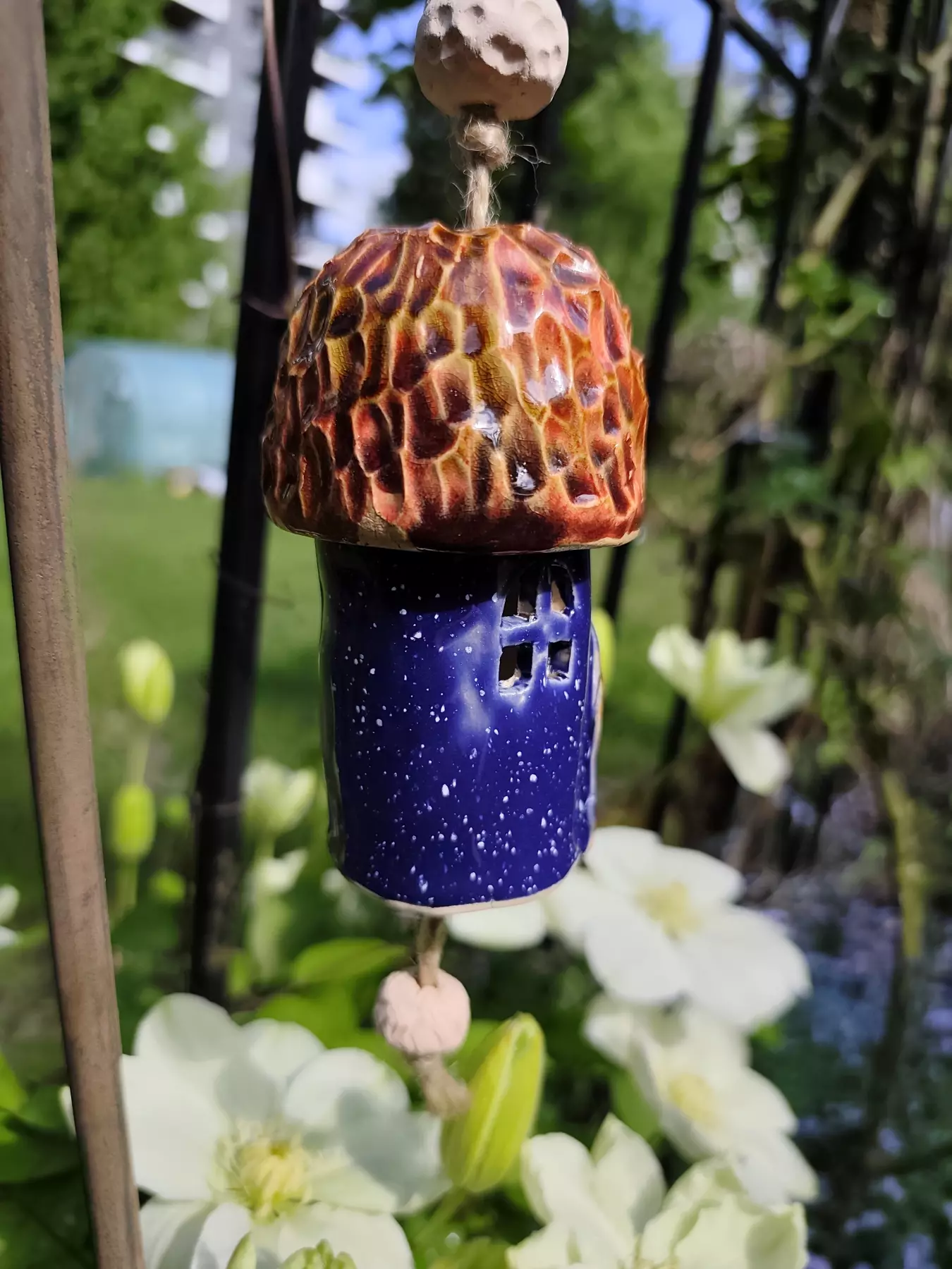 domek dzwonek ceramiczny
