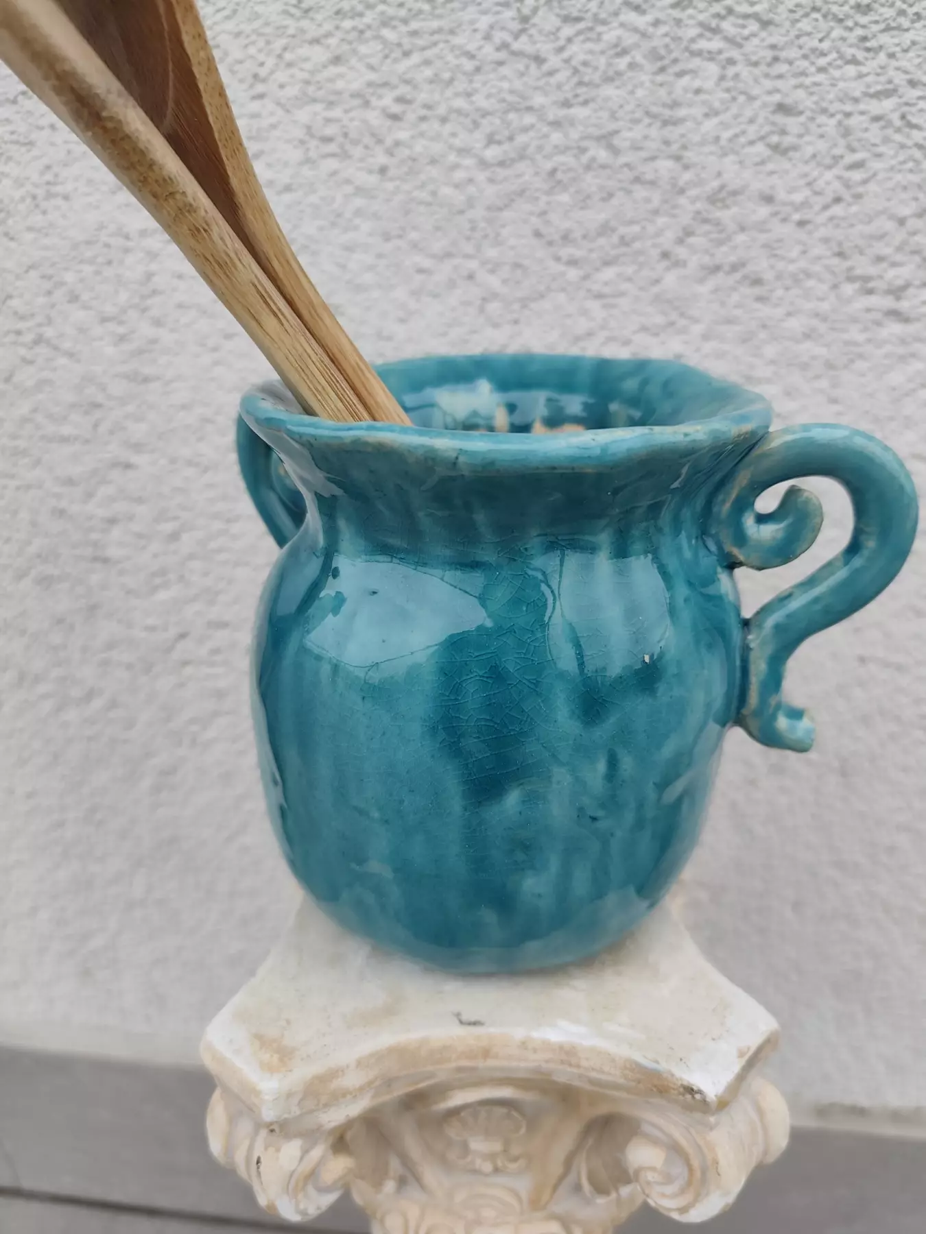dzbanek ceramiczny na łyżki