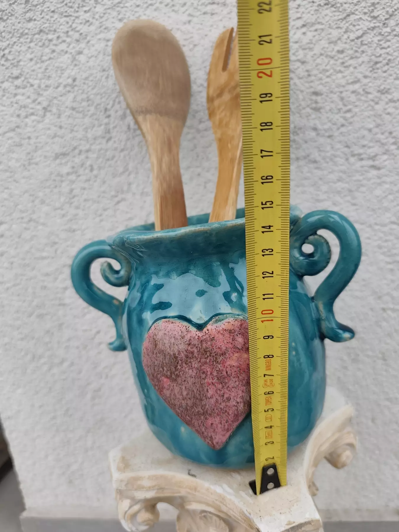 dzbanek ceramiczny na łyżki