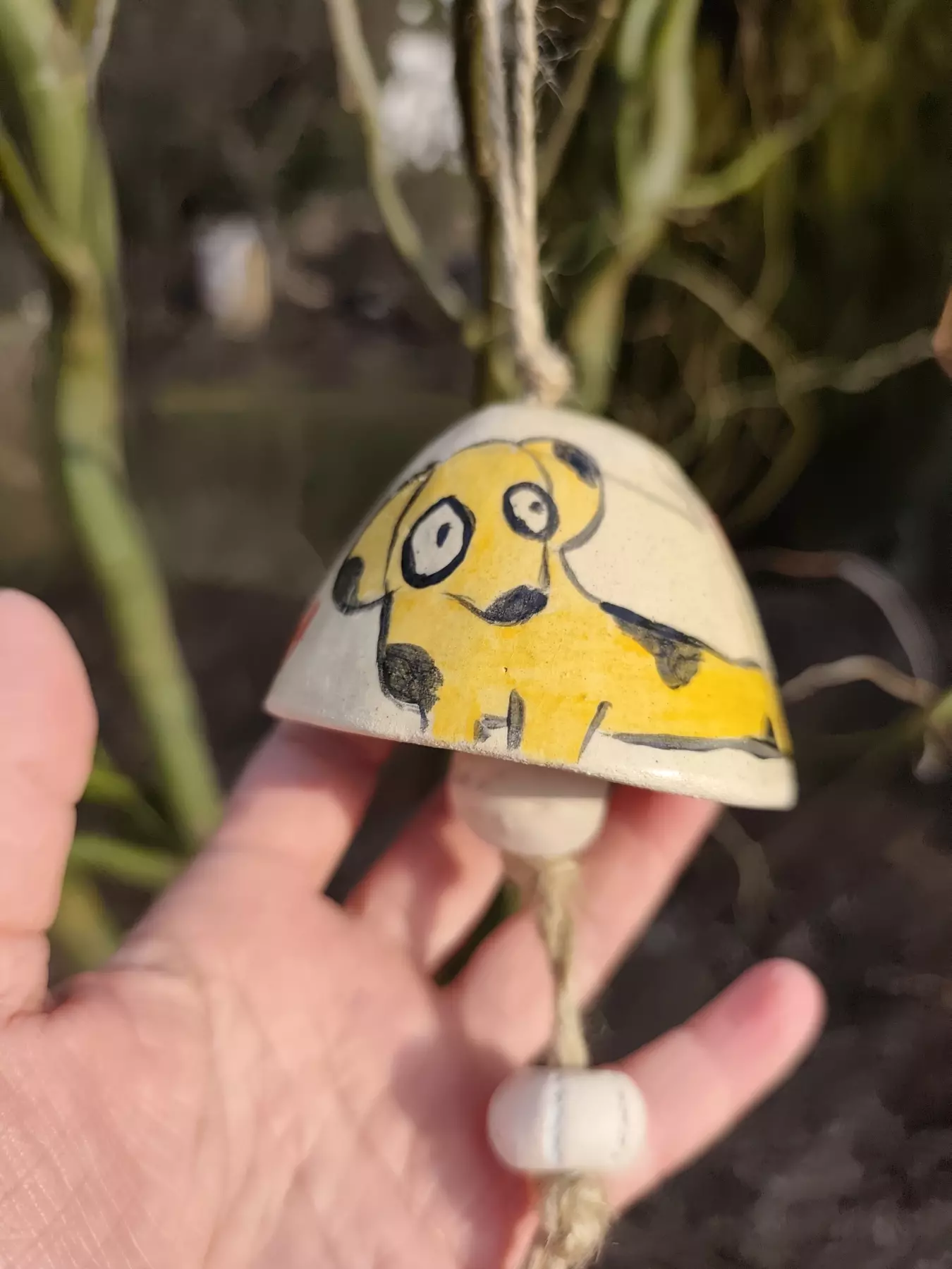 Dzwonek ceramiczny ręcznie malowany