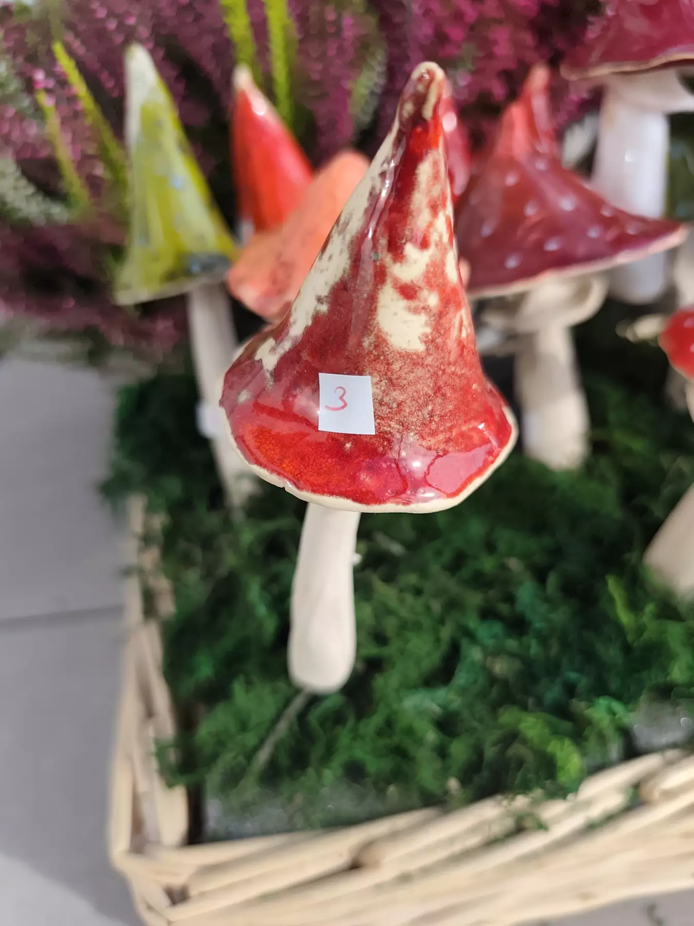 Grzybek ceramiczny 3