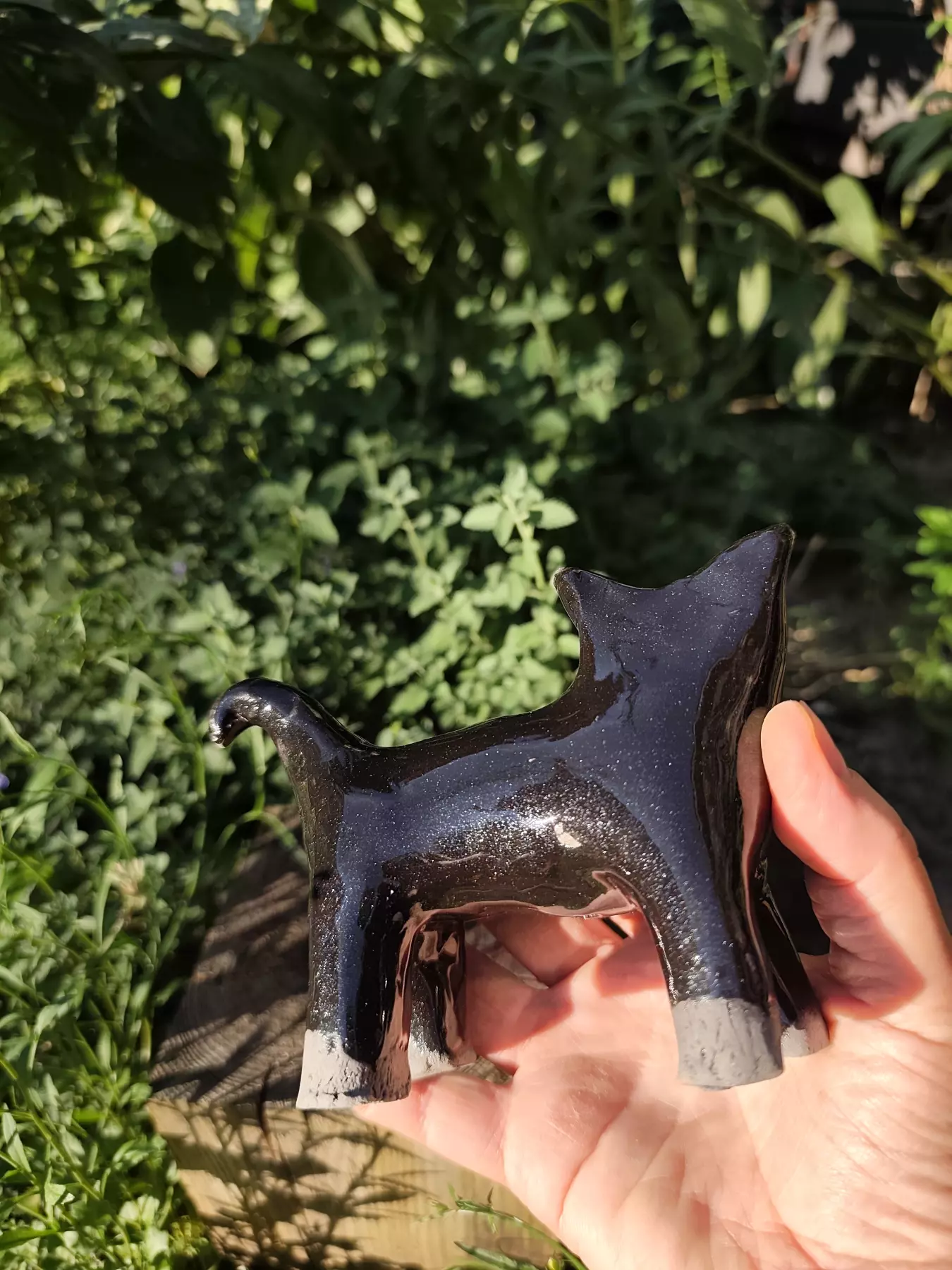 Kot czarny ceramiczny mały