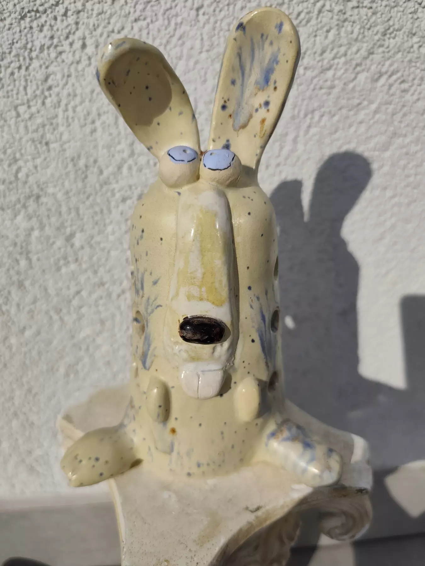 królik ceramiczny lampion